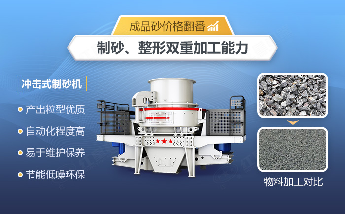 沖擊式制砂機(jī)優(yōu)勢(shì)特點(diǎn)